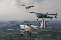 F-BNEX @ EBDT - Returning home from Schaffen Oldtimer Fly-in in close formation with G-CCKW (Piper PA-18-150 Super Cub), F-BNEX (Max Holste MH-1521 Broussard) and D-EEDW (Stampe-Vertongen SV-4C). Picture taken from G-NETY (Piper PA-18-150 Super Cub). - by Stefan De Sutter