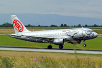 OE-LED @ LOWW - Airbus A319-132 [3407] (flyniki) Vienna-Schwechat~OE 13/07/2009 - by Ray Barber
