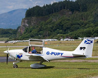 G-PUPY @ EGEO - Preparing for departure from Oban Airport. - by Jonathan Allen
