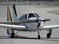 N908P @ KSJC - DEVIVO ASSET MANAGEMENT CO LLC (MOUNTAIN VIEW, CA) 2000 Beechcraft Bonanza B36 TC taxing out for a VFR flight to Minden, NV at San Jose International Airport, CA. - by Chris Leipelt