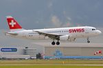 HB-IJX @ EHAM - Swiss A320 arriving in AMS with nice thunderstorm clouds in the background. - by FerryPNL
