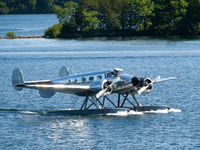 N44573 - Beech C18S preparing to take off from Gull Lake, MN - by Mary Glotzbach