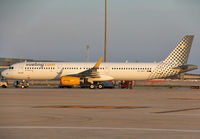 EC-MGY @ LEBL - Parked at the Cargo apron... First A321 for Vueling Airlines - by Shunn311