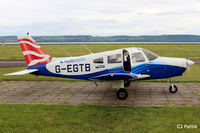 G-EGTB @ EGPN - Parked up at Dundee Riverside EGPN - by Clive Pattle