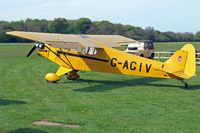 G-AGIV @ EGHP - Piper L-4J Grasshopper [12676] Popham~G 04/05/2014 - by Ray Barber