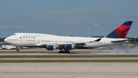 N670US @ DTW - Delta 747-400 - by Florida Metal