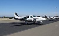 N69CL @ KRHV - L&J Holdings LLC (Rolling Hills Estates, CA) beautiful 2000 Beechcraft Baron 58 visiting Reid Hillview Airport, CA. - by Chris Leipelt