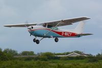 G-WACY @ EGFH - Visiting Reims/Cessna Skyhawk departing Runway 22. - by Roger Winser