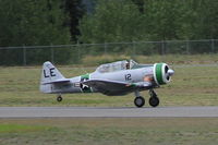 N9035Z @ CYXY - Landing at Whitehorse, Yukon, on ALSIB commemorative flight. - by Murray Lundberg