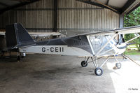 G-CEII @ X5ES - Hangared at Eshott Airfield, Northumberland, UK. - by Clive Pattle