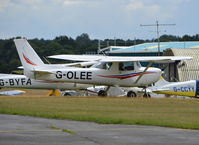 G-OLEE @ EGTF - Reims Cessna F152 at Fairoaks - by moxy