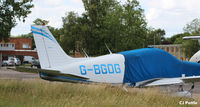 G-BGOG @ EGTC - Parked up at Cranfield, Bedfordshire. UK EGTC - by Clive Pattle