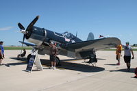 N451FG @ KCID - Parked for display - by Glenn E. Chatfield