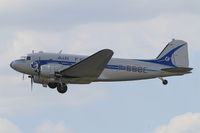 F-AZTE @ LFPB - Douglas C-47A Skytrain, Take off rwy 21, Paris-Le Bourget (LFPB-LBG) Air show 2015 - by Yves-Q