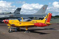 ST-16 @ LFSX - SF260M+ trainer of the Belgian air Force at Luxeuil Air Base, France - by Van Propeller