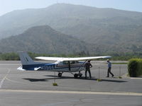 N13944 @ SZP - 1974 Cessna 172M, Lycoming O-320-E2D 150 Hp, at fuel dock - by Doug Robertson