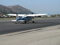 N6275E @ SZP - 1980 Cessna A185F SKYWAGON II, Continental IO-520-D 300 Hp, Sorensen Aux belly tank, taxi - by Doug Robertson