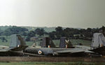 WT323 - Canberra B(I).6 of 213 Squadron stored at BAE Salmesbury in the Spring of 1973. - by Peter Nicholson