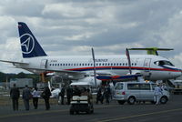 97005 @ EGLF - Sukhoi static display - by Jetops1