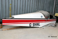 G-BHNL @ EGBT - What little remains rest in a hangar at Turweston EGBT - by Clive Pattle