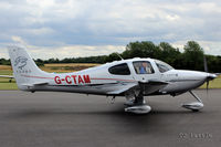 G-CTAM @ EGBT - Taxy into the GA apron at Turweston EGBG - by Clive Pattle