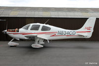 N834CD @ EGBT - Parked up at Turweston Aerodrome EGBT - by Clive Pattle