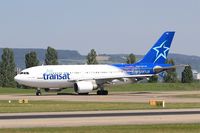 C-FDAT @ LFSB - Airbus A310-308, Taxiing to holding point rwy 15, Bâle-Mulhouse-Fribourg airport (LFSB-BSL) - by Yves-Q