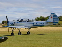 G-YAKI @ EGHP - YAK-52 at Popham. Ex LY-ANM. - by moxy