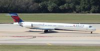 N912DN @ TPA - Delta MD-90 - by Florida Metal