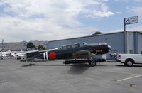 N6438D @ KRHV - A locally based 1944 North American SNJ-5C used for the reenactment movie Tora! Tora! Tora! getting ready to be on display at the Reid Hillview STEAM Fest/Airport Day at Reid Hillview Airport, CA. - by Chris Leipelt