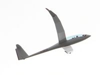 G-RKUS @ NONE - Glider with unusual curved wings riding a thermal with several 
others right over our 2 acre wildlife reserve.
Main wildlife web site is http://www.moorhen.me.uk
Minor aircraft web site shown below. - by Roy Battell