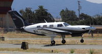 N476WA @ KRHV - BDQ Properties LLC beautiful Piper Meridian departing runway 31R at Reid Hillview Airport, CA. - by Chris Leipelt