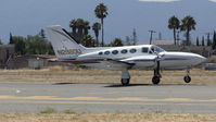 N2660U @ KRHV - San Jose Surgical Supply (San Jose, CA) 1981 Cessna 421C departing on runway 31R at Reid Hillview Airport, CA. - by Chris Leipelt