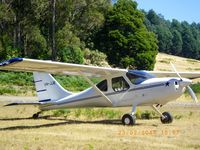 VH-JJE - Bush airstrip Tasmania - by J. Bloe