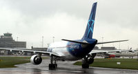 C-GFAT @ EGCC - Heading for the gates after arrival at Manchester Airport EGCC - by Clive Pattle