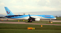G-OOBN @ EGCC - Taxy for departure Manchester Airport EGCC - by Clive Pattle