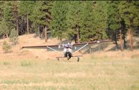 N7269E - Landing at backcounrty airstrip in Grant County Oregon, 2015 - by Charlene Ferguson