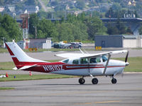 N1810Z @ KRNT - 1962 Cessna 210 getting ready to take off. - by Eric Olsen