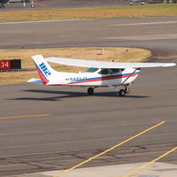 N735LH @ KRNT - Cessna 182 Q getting ready to take off. - by Eric Olsen