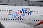 A6-EEI @ EGCC - England Rugby world cup logo - by Chris Hall