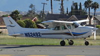 N52492 @ KRHV - Locally-based 1980 Cessna 172P rolling down runway 31R at Reid Hillview Airport, San Jose, CA. - by Chris Leipelt