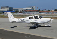 N760P @ KSQL - Locally-based 2004 Cirrus SR22 doing final checklist @ San Carlos Airport, CA - by Steve Nation