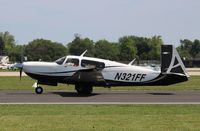 N321FF @ KOSH - Mooney M20TN - by Mark Pasqualino