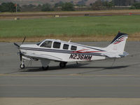N236MM @ KPRB - Newport Cove LLC (Newport, OR) Raytheon A36 visiting @ Paso Robles Municipal Airport, CA - by Steve Nation