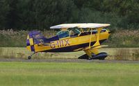 G-IIIX @ EGFH - Visiting biplane. - by Roger Winser
