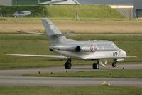129 @ LFRJ - Dassault Falcon 10 MER, Taxiing after landing rwy 26, Landivisiau Naval Air Base (LFRJ) - by Yves-Q