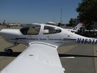 N463TH @ KCCR - Close-Up of cockpit area Indiana State University 2009 Diamond DA40 participated in Women's 2014 Air Race Classic as Race #44. Seen @ Buchanan Field two days before the Concord, CA-York, PA race. - by Steve Nation
