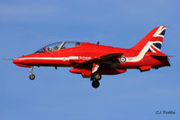 XX242 @ EGPK - Flt Lt Stew Campbell 'Red 4' landing back at Prestwick EGPK after displaying with the Red Arrows at the Scottish Airshow 2015 held at Ayr seafront and Prestwick Airport EGPK and at Portrush, Northern Ireland on the same day. - by Clive Pattle