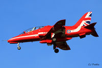 XX311 @ EGPK - Flt Lt Mark Lawson 'Red 6' landing back at Prestwick EGPK after displaying as the 'Synchro Leader' with the RAF Red Arrows at the Scottish Airshow 2015 held at Ayr seafront and Prestwick Airport EGPK and at Portrush, Northern Ireland on the same day. - by Clive Pattle