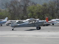 N55MA @ SZP - 2005 Aviat A-1B HUSKY, Lycoming O-360 180 Hp, landing roll Rwy 22 - by Doug Robertson
